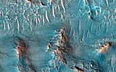 Rapids on Mars,satellite image