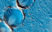 Craters on Mars,MRO image
