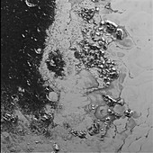 Close-up of Pluto,New Horizons image