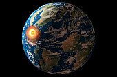 Chicxulub impact event,illustration