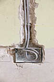 Wiring a socket into a house wall,UK