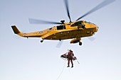 RAF sea king helicopter