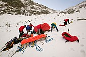 Mountain rescue team
