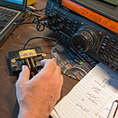 Morse code radio message