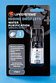 Iodine water purification drops
