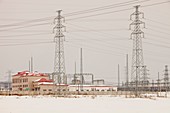 Electricity pylons,China