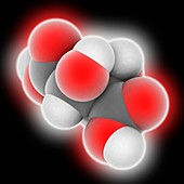 Tartaric acid molecule