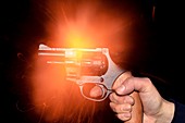 Blank-firing revolver