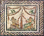 Winged Maidens Weaving Garlands