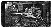 Hydraulic coal cutting machine