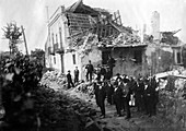 Mount Etna earthquake damage,1914