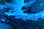 Blue fractal background,illustration