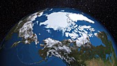 Annual minimum Arctic sea ice,2015