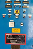 Control panels for the biogas boilers