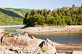 Thirlmere reservoir in drought