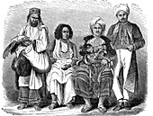 Yemeni jews,19th Century illustration