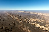 San Andreas fault,aerial photograph