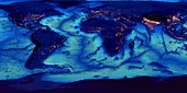 Global ocean floor topography