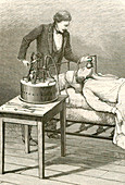 Anaesthetist administering chloroform