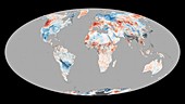 Global temperature anomalies,2015