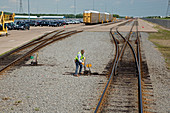 Rail yard,Michigan,USA