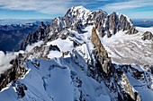 Mont Blanc and the Dent du Geant