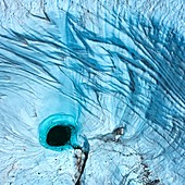 Pothole,Gorner Glacier,Swiss Alps