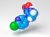 Imidacloprid molecule,Illustration
