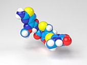 Ceftriaxone molecule,Illustration
