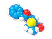 Penicillin molecule,Illustration