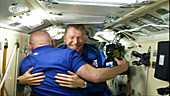 Tim Peake arriving at ISS