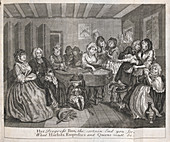 Hogarth on venereal disease,1730s