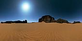 Moonlight over the Sahara Desert,Algeria