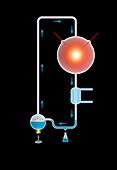 Miller-Urey experiment,illustration