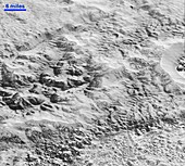 Pluto's ice crust,New Horizons image