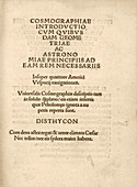 'Cosmographiae introductio' (1507)
