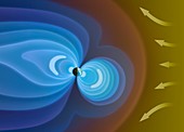 Artwork of Earth's magnetosphere