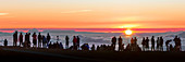 Sunset tourism on Haleakala,Hawaii
