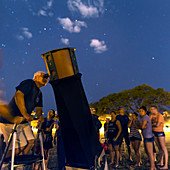 Public stargazing,Honolulu,Hawaii