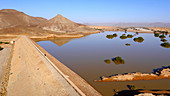 Desert reservoir,Morocco