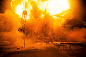 Antares rocket explosion,2014