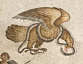 Eagle and serpent mozaic
