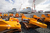 Parts for the Walney offshore wind farm