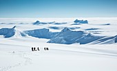 Climbers on Mt Vinson,Antarctica