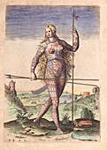 1588 De Bry ancient Pict Celtic Woman