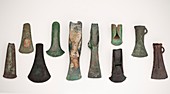 Europe axes from early to late Bronze age