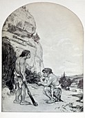 1916 C. Knight Osborn Neanderthal artwork
