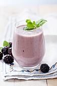 Blackberry and apple smoothie