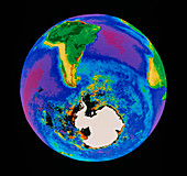 Global biosphere,southern hemisphere,from space
