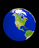 GeoSphere whole Earth centred on N.America (11/92)